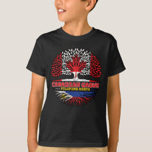 T-shirt Philipppino Canadian Canada Tree Roots Fl
