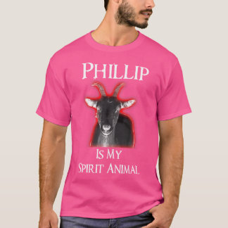 T-shirt Phillip Est Mon Esprit Animal Noir