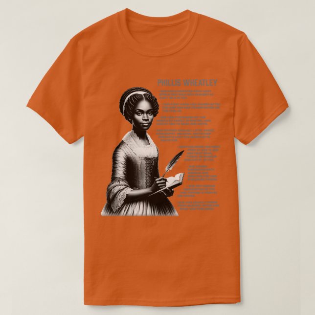 T-shirt Phillis Wheatley (Design devant)