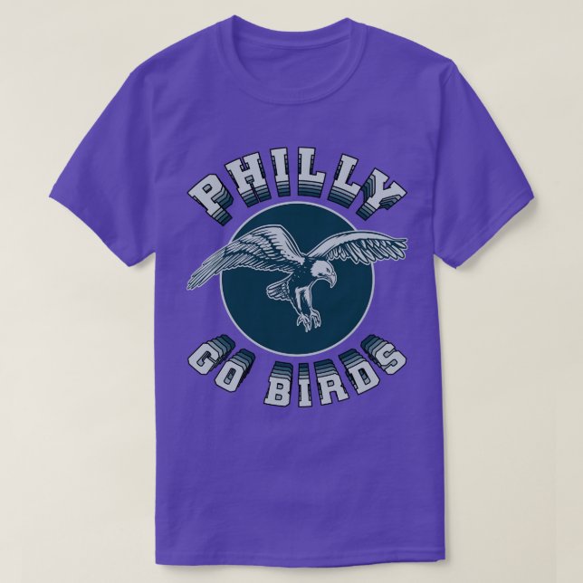 T-shirt Philly Eagles Go Birds (Design devant)