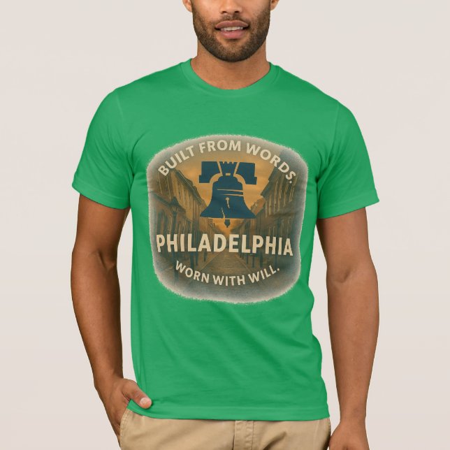 T-shirt Philly Jersey Tee | Bella+Canvas (Devant)