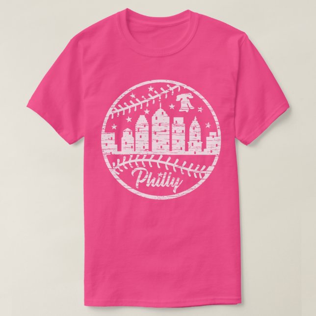T-shirt Philly Liberty Bell Skyline Laces Philade (Design devant)