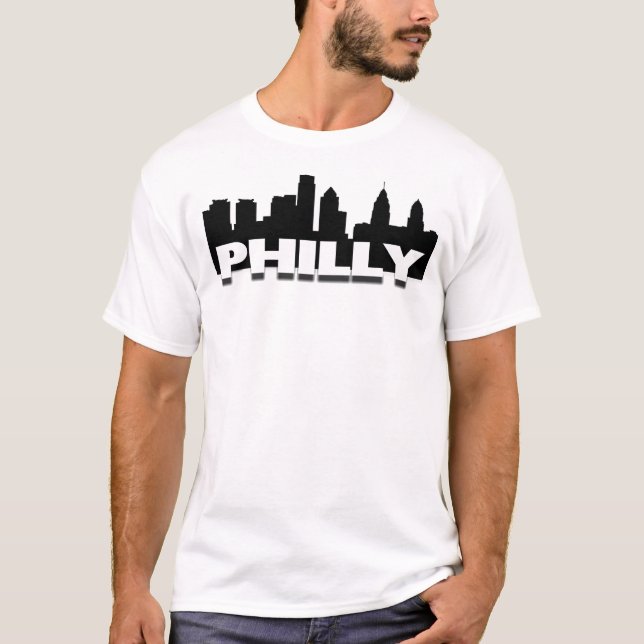 T-shirt Philly Skyline (Devant)