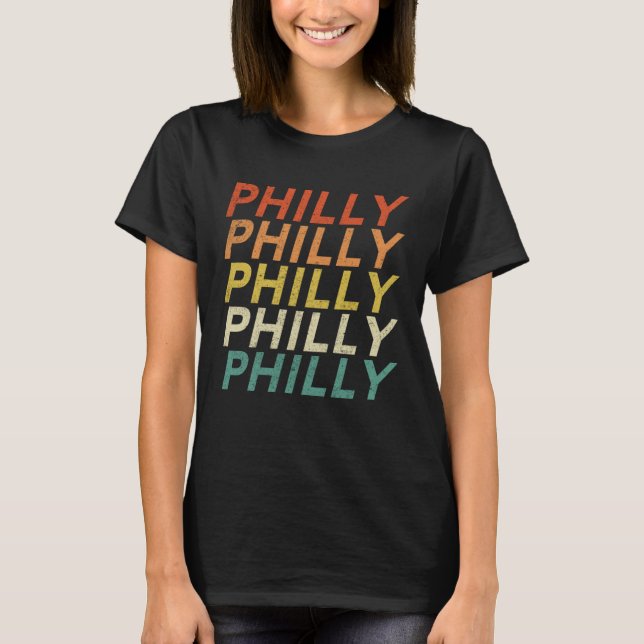 T-shirt Philly Vintage Retro  6 (Devant)