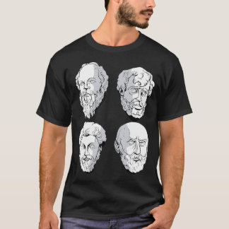 T-shirt Philosophage stoïque Aurelius Socrates Seneca Epic