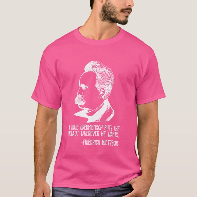 T-shirt Philosophe allemande Friedrich Nietzsche (Devant)