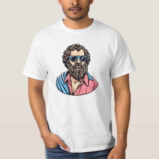 T-shirt Philosophe Cool décontracté (Devant)