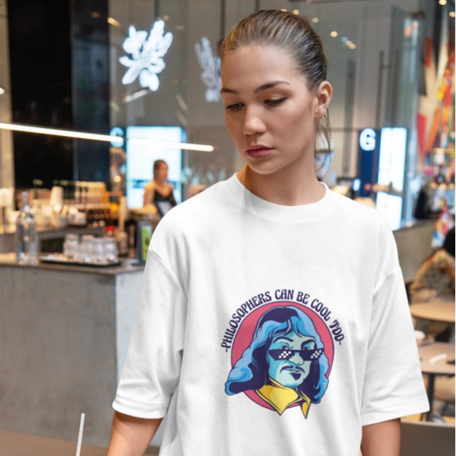 T-shirt Philosophe du cool Descartes (Créateur téléchargé)