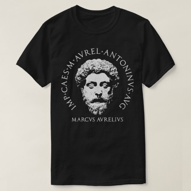 T-shirt Philosophe du stoïsme Roi Marcus Aurelius (Design devant)