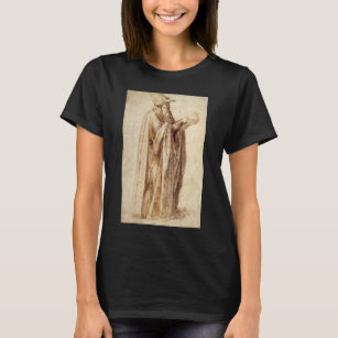 T-shirt Philosophe grec au crâne humain par Michel-Ange
