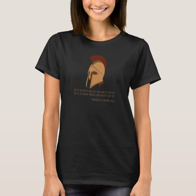 T-shirt Philosophe romaine antique de Marcus Aurelius (Devant)