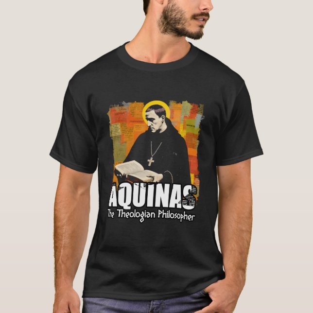 T-shirt Philosophe Thomas Aquinas (Devant)