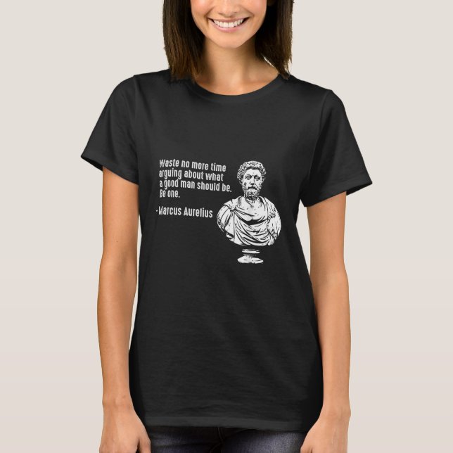 T-shirt Philosophie Citations Enseignant Stoicisme Marcus  (Devant)