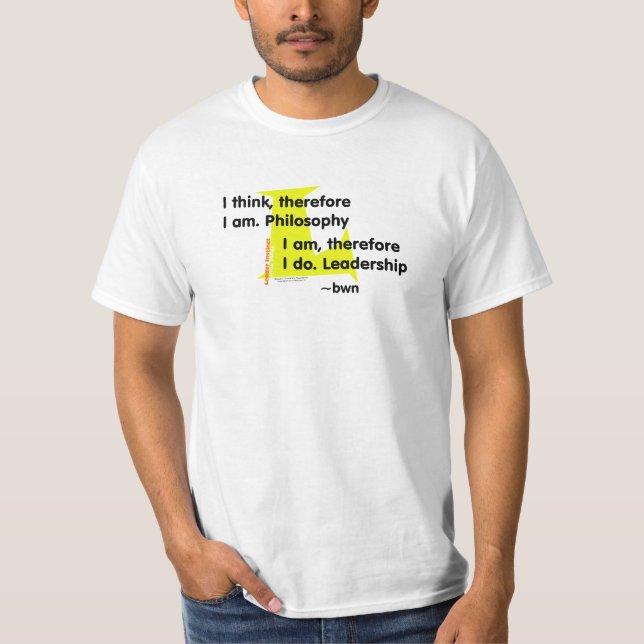 T-shirt Philosophie contre la direction (jaune) (Devant)
