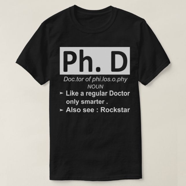 T-shirt Philosophie de doctorat 2 (Design devant)