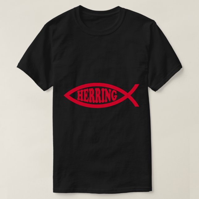 T-shirt Philosophie de l'Herring rouge de la religion cont (Design devant)