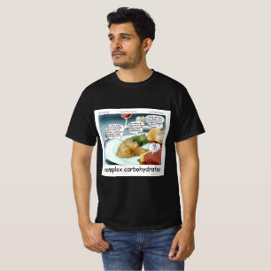 T-shirt Philosophie des glucides complexes Comic alimentai