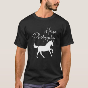 T-shirt Philosophie du cheval animal de selle occidental b