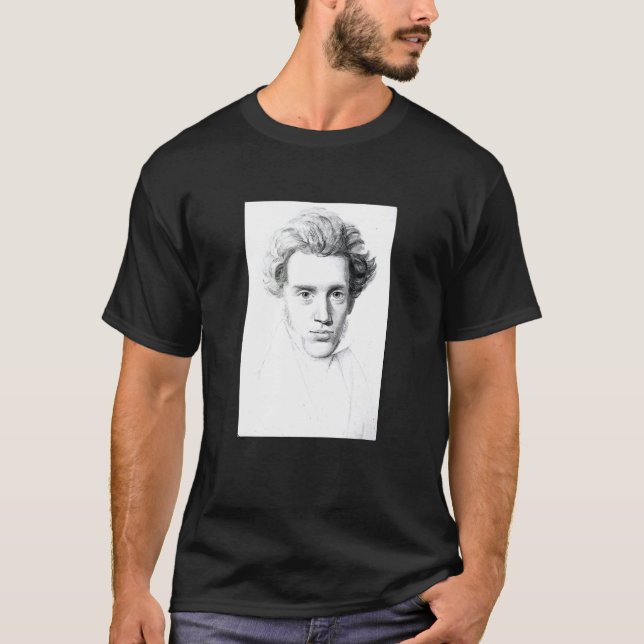 T-shirt Philosophie existentielle de Søren Kierkegaard Phi (Devant)