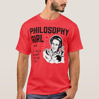 T-shirt Philosophie Fille Comme une fille normale mais gla