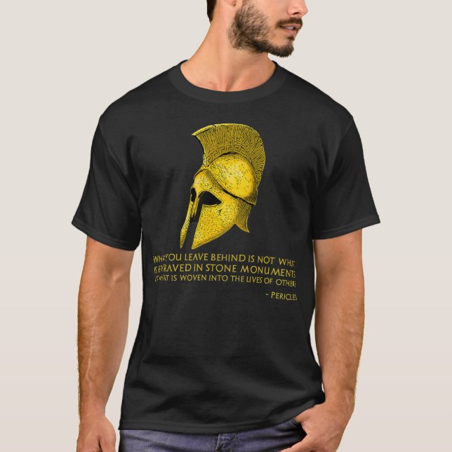 T-shirt Philosophie grecque antique Pericles Citer Athénie (Devant)