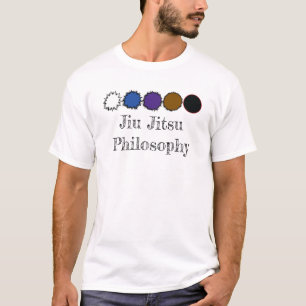 T-shirt Philosophie Jiu Jitsu de la ceinture blanche à la 