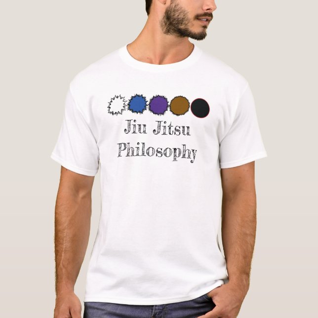 T-shirt Philosophie Jiu Jitsu de la ceinture blanche à la  (Devant)