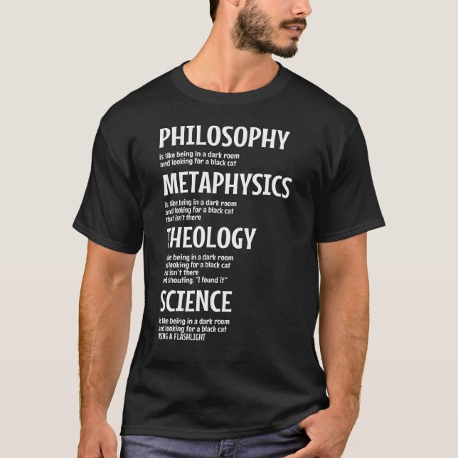 T-shirt Philosophie Métaphysique Théologie Scientifique (Devant)