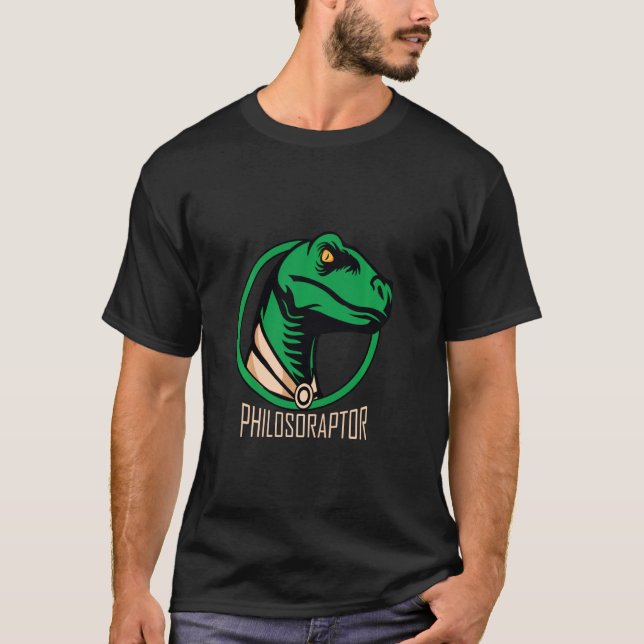 T-shirt Philosophie Philosophie Dinosaur Pun Humour de mèm (Devant)