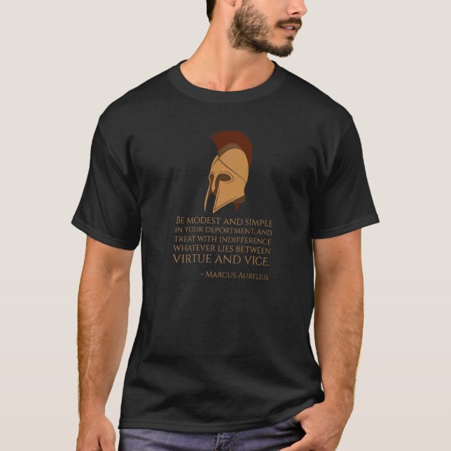 T-shirt Philosophie romaine antique Marcus Aurelius Stoici (Devant)