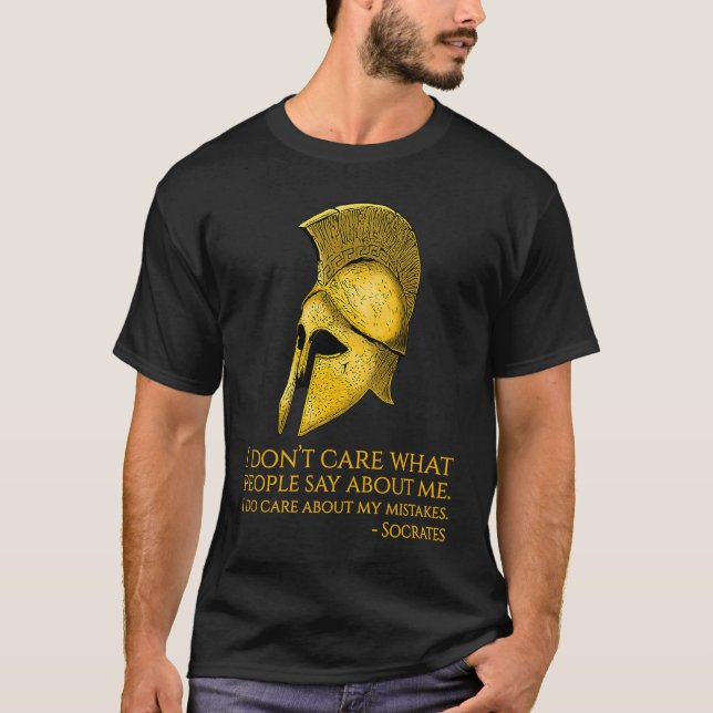 T-shirt Philosophie Socrates I Donu2019t S'occuper de ce q (Devant)