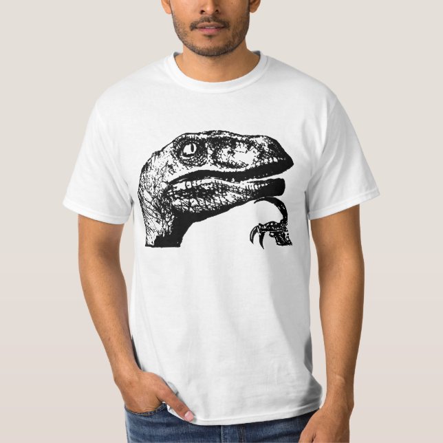 T-shirt Philosoraptor aucun texte (Devant)