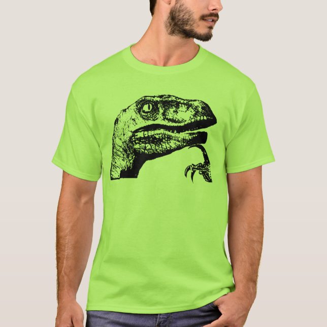 T-shirt Philosoraptor - Philosopher Raptor ? (Devant)