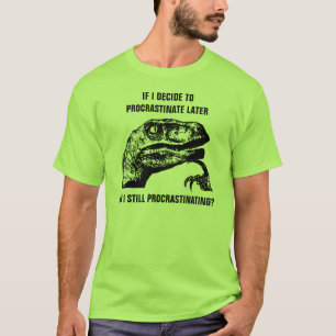 T-shirt Philosoraptor temporisent