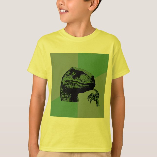 T-shirt Philosoraptor vide (Devant)