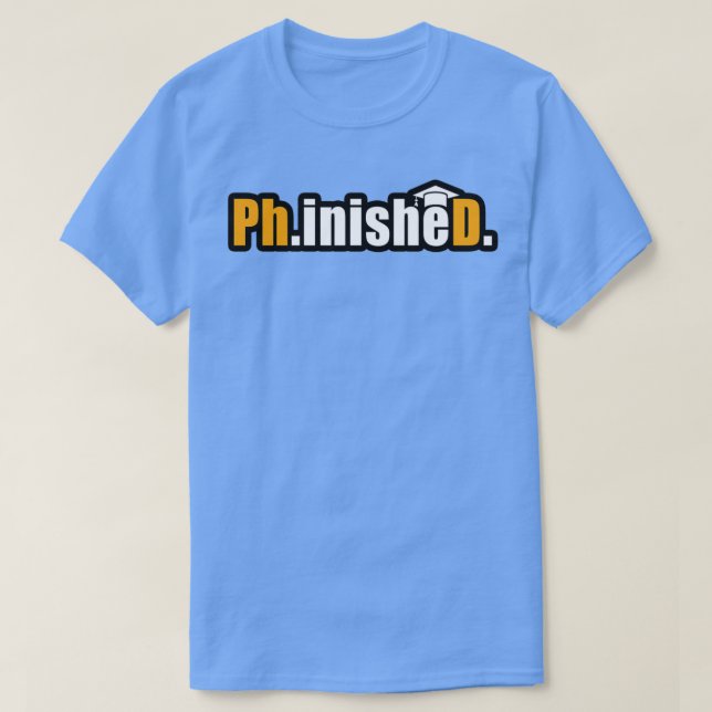 T-shirt PhinisheD en orange mettre en évidence drôle pdh d (Design devant)