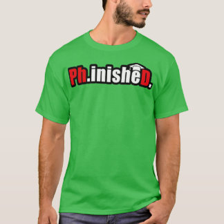 T-shirt PhinisheD en rouge mettre en évidence amusant pdh