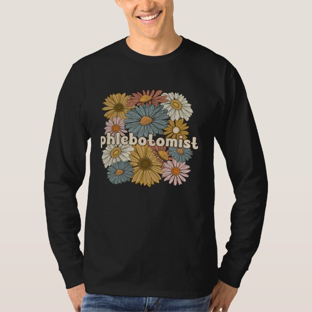 T-shirt Phlebotomist Groovy Phlebotomy Phlebotomist Squad (Devant)