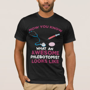 T-shirt Phlebotomiste Blood Venipuncture Vein Phlebotomy