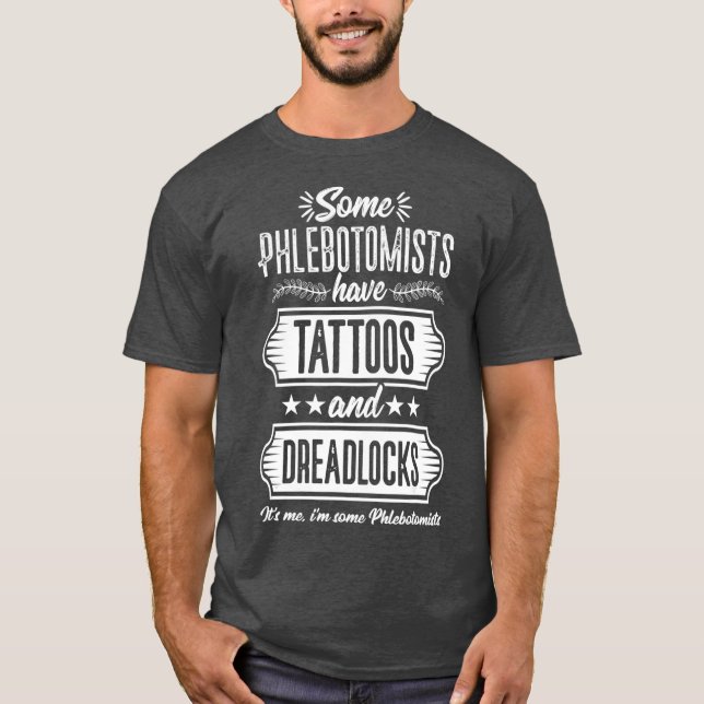 T-shirt Phlebotomiste Funny Tattoos Technicien en pharmaci (Devant)