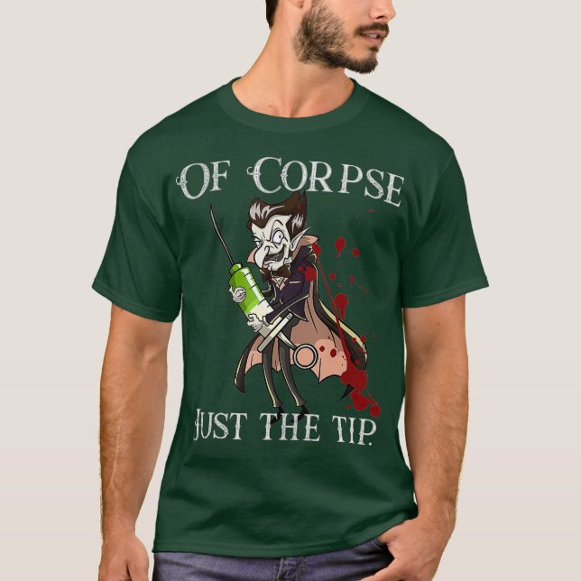 T-shirt Phlebotomiste Halloween Pun Joke Meme Vampire (Devant)