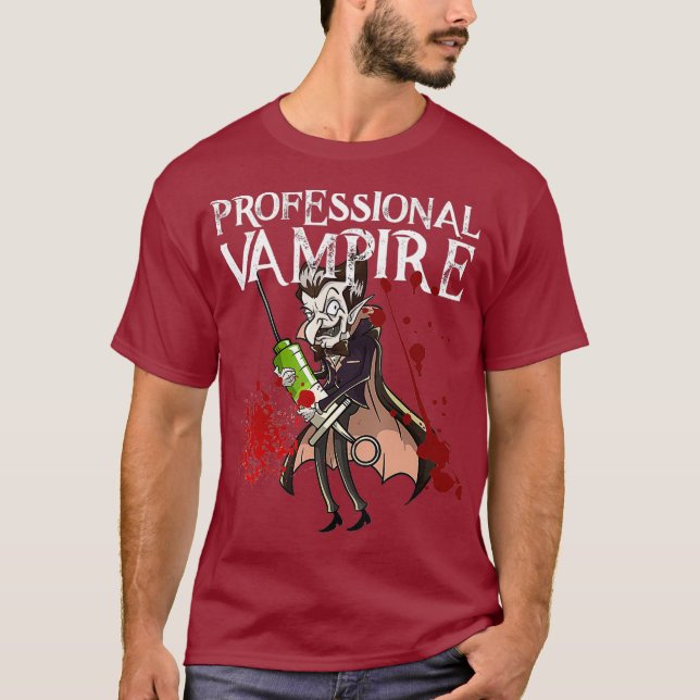 T-shirt Phlebotomiste Joie Mème Vampire Vlad Dracula Cadea (Devant)