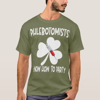 T-shirt Phlebotomiste Jour de la Saint Patrick de laborato
