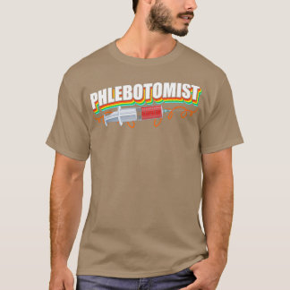 T-shirt Phlebotomiste La vie combat Phlebotomie Technicien