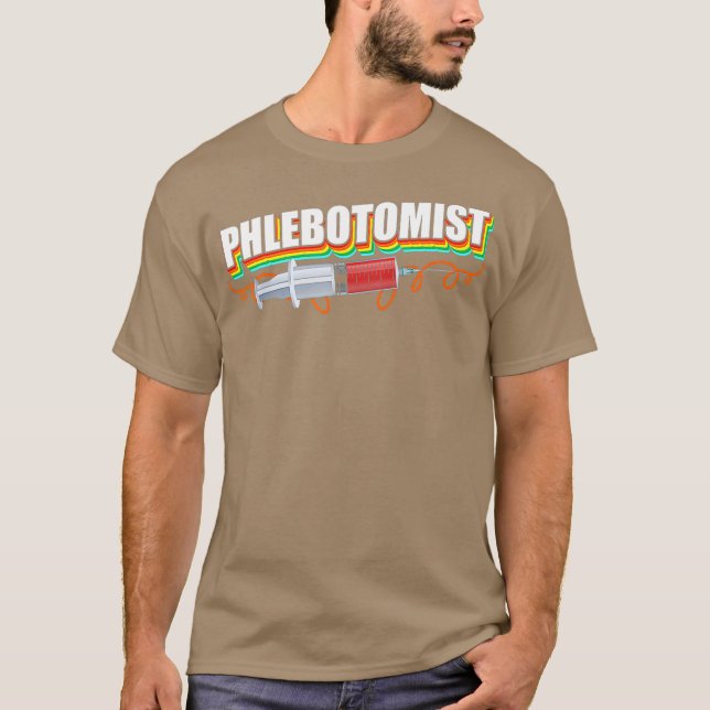 T-shirt Phlebotomiste La vie combat Phlebotomie Technicien (Devant)