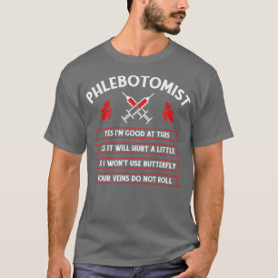 T-shirt Phlebotomiste Phlebotomie Infirmière Tech 3