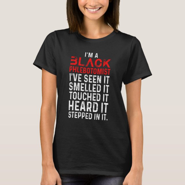 T-shirt Phlebotomiste Phlebotomie Technicien 16 (Devant)