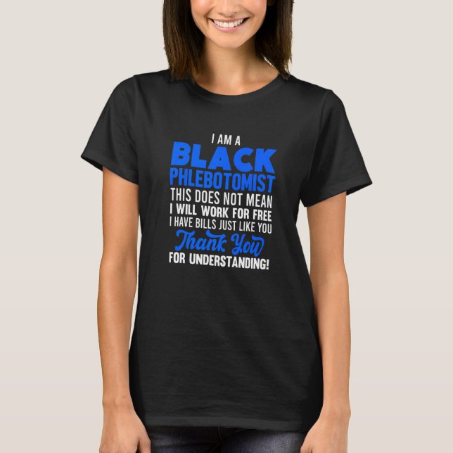 T-shirt Phlebotomiste Phlebotomie Technicien 38 (Devant)