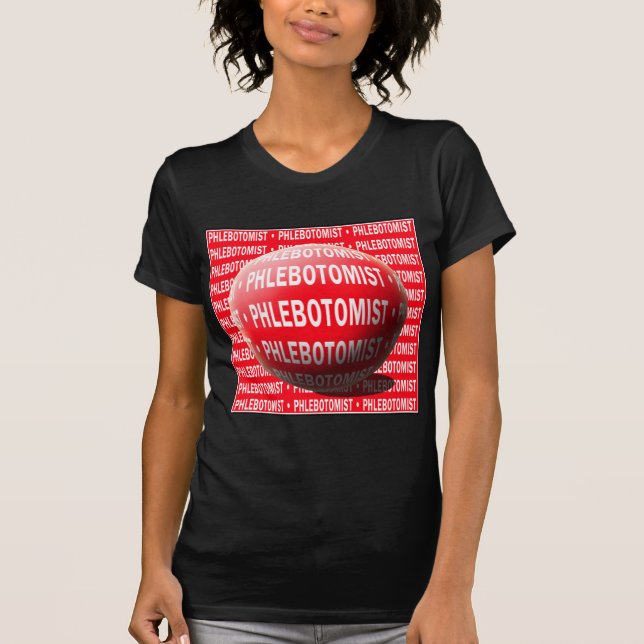 T-SHIRT PHLÉBOTOMISTE SPHÈRE GOUTTE SANGUINE (Devant)