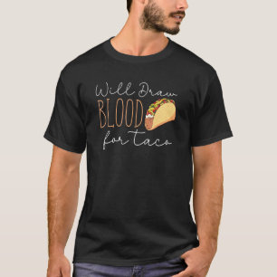T-shirt Phlébotomiste Taco Phlébotomie Rétro